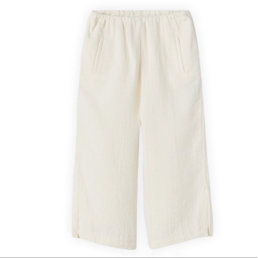 Zara Girls Cotton Blend Culottes in Cream